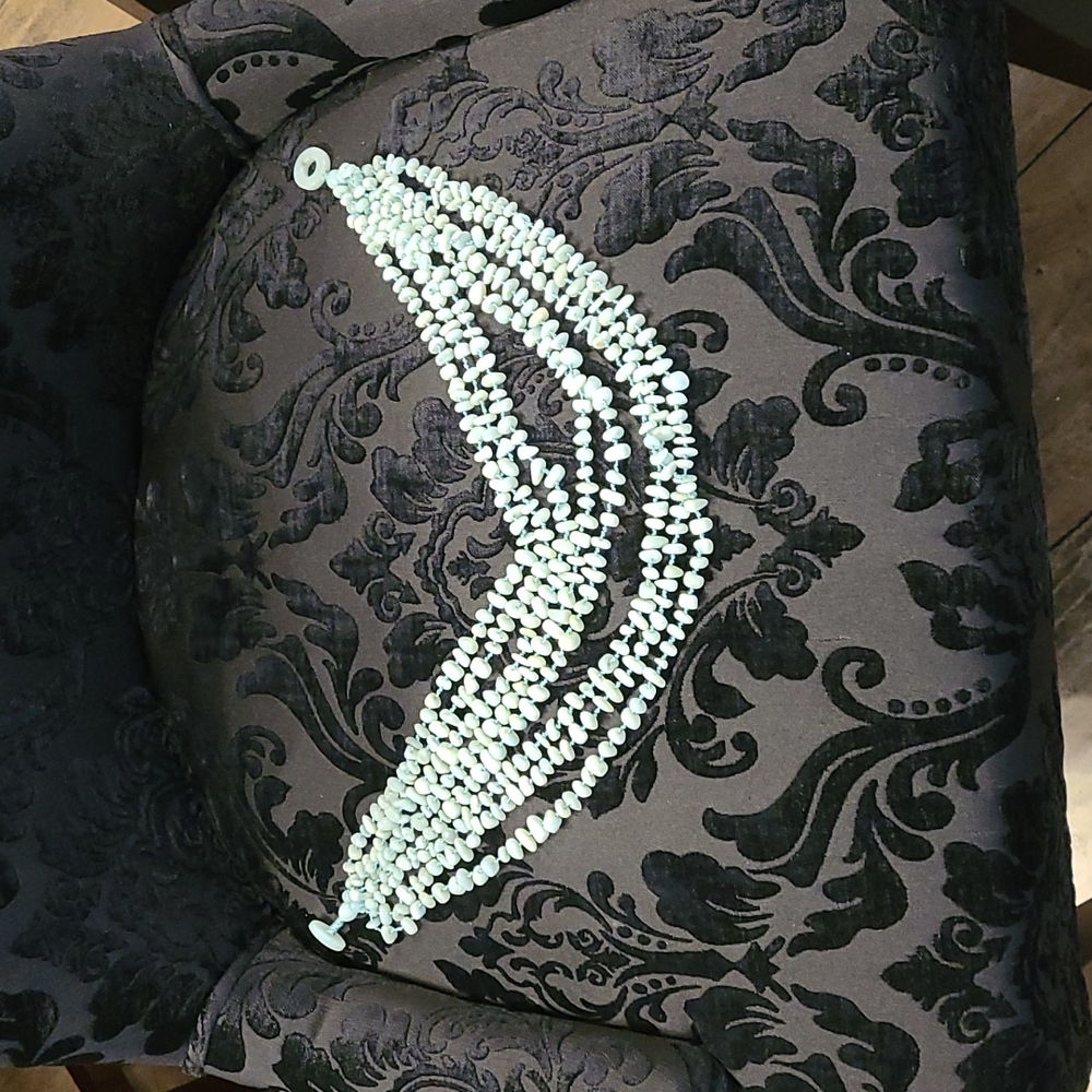 Sea Foam beaded necklace